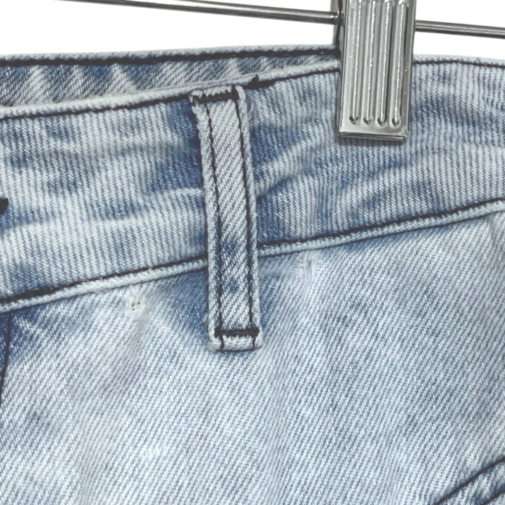 Sandro High Waisted Front Yoke Straight Leg Jeans In Light Wash | Size EU 36 - Picture 7 of 16